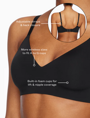 Black Wireless Bra