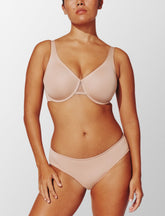 Taupe Unlined Minimizer Bra