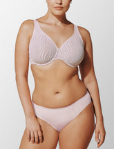 Soft Pink Unlined Lace Minimizer