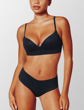 Black Wireless Push-Up Bra