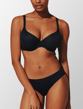 Black ComfortStretch Back Smoothing T-Shirt Bra - Best Back Smoothing & Side Smoothing Bras For All Sizes