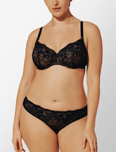 Black All Day Lace T-Shirt Bra