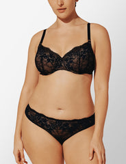 Black All Day Lace T-Shirt Bra