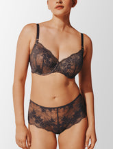 Charcoal All Day Lace T-Shirt Bra (Grey)