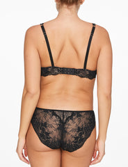 Black All Day Lace Uplift Plunge Bra