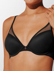 Black Uplift Plunge Bra