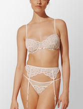 Sea Salt Rose Lace Unlined Demi Bra
