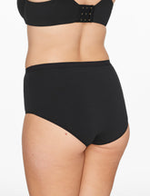 Black Organic Cloud Cotton Brief