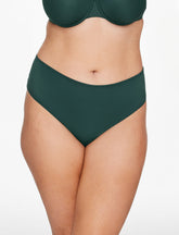 Eucalyptus High Waist Thong (Forest Green)