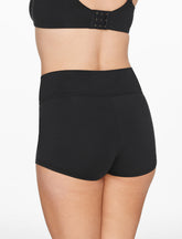 Black Organic Cloud Cotton High Waist Short
