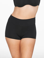 Black Organic Cloud Cotton High Waist Short