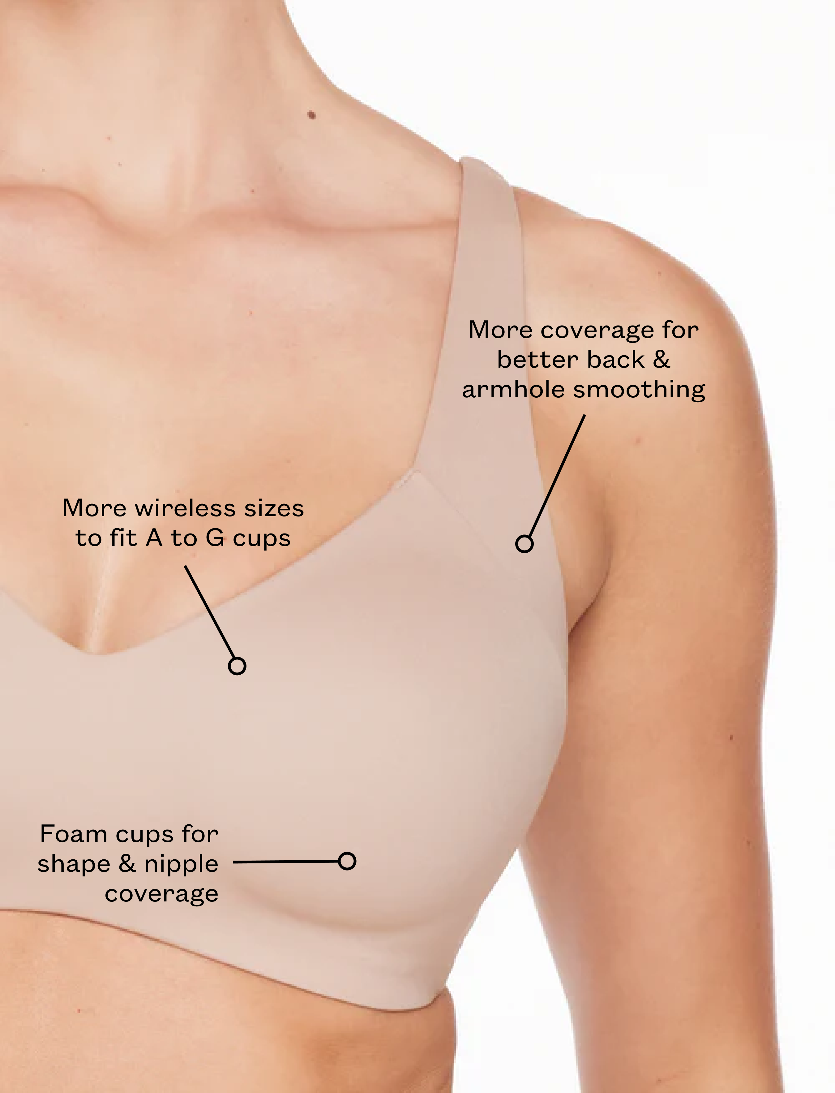 Black ComfortStretch Smoothing Wireless Bra