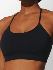 Black Seamless Cloud Cotton Wireless Bralette