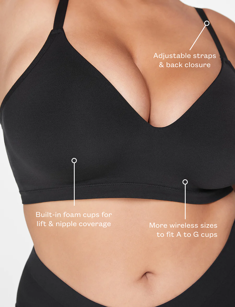 Black Form 360 Fit™ Wireless Bra