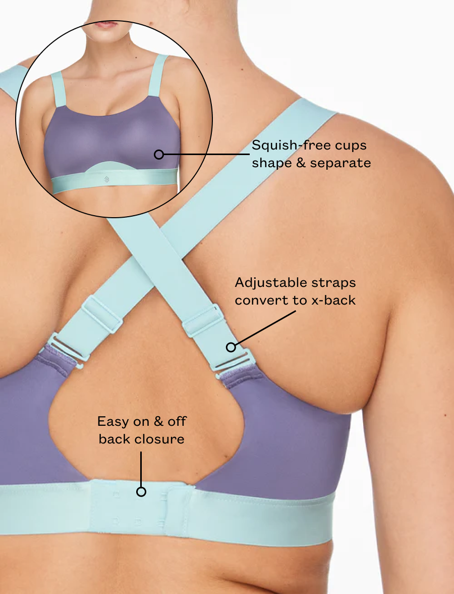 Black Kinetic Adjustable Sports Bra