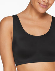 Black Smoothing Scoop Wireless Bra