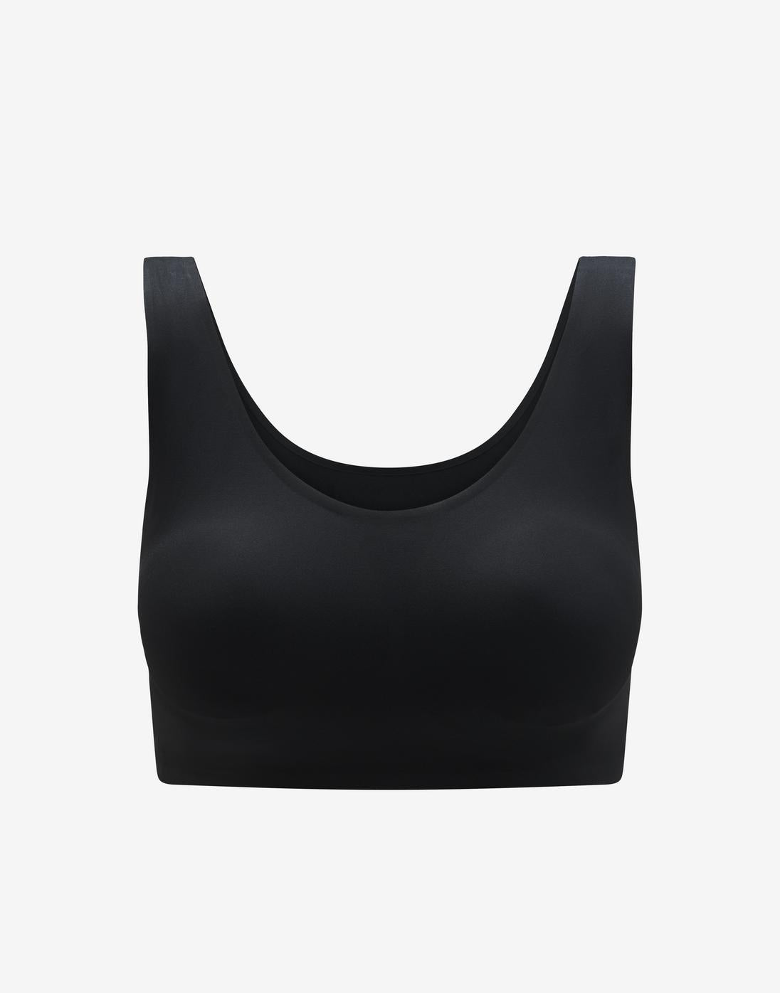 Black Smoothing Scoop Wireless Bra