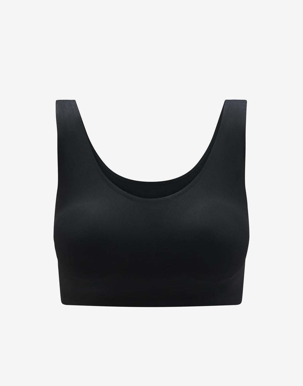 Black Smoothing Scoop Wireless Bra