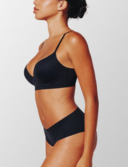 Black Wireless Push-Up Bra