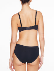 Black Organic Cloud Cotton Wireless Bra