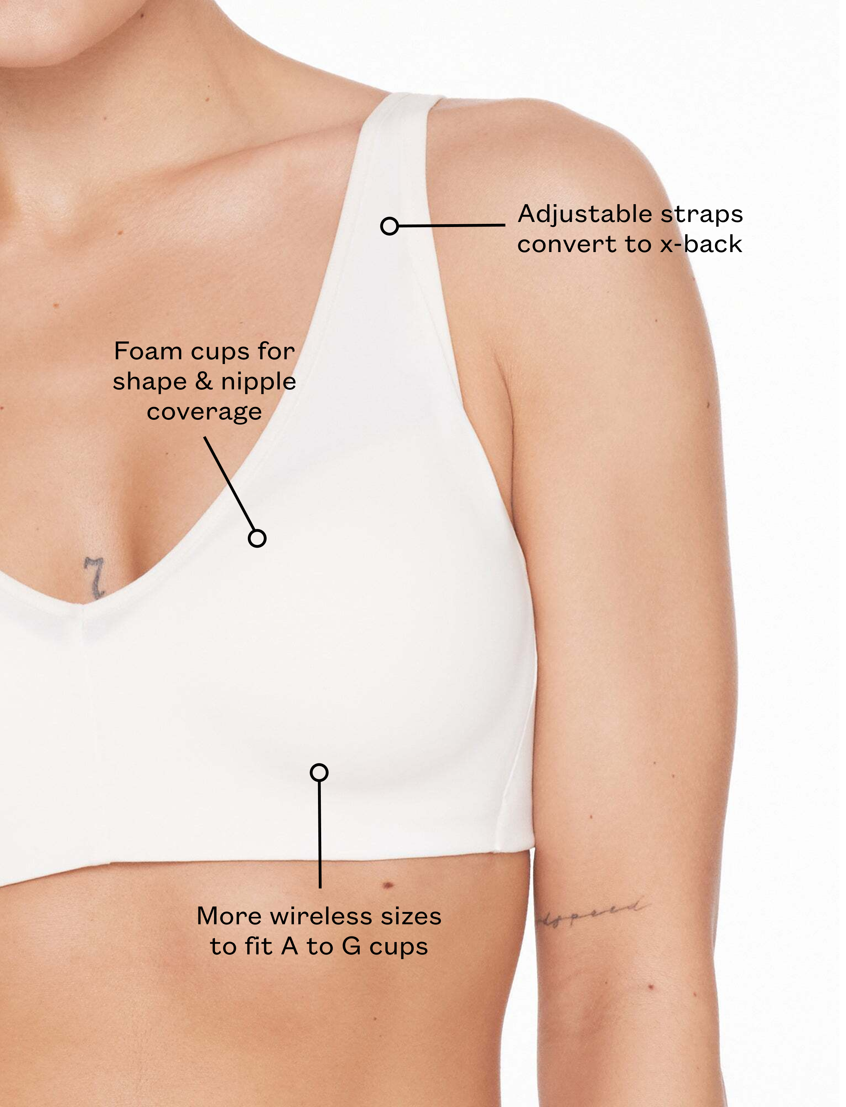 Black Organic Cloud Cotton Wireless Bra