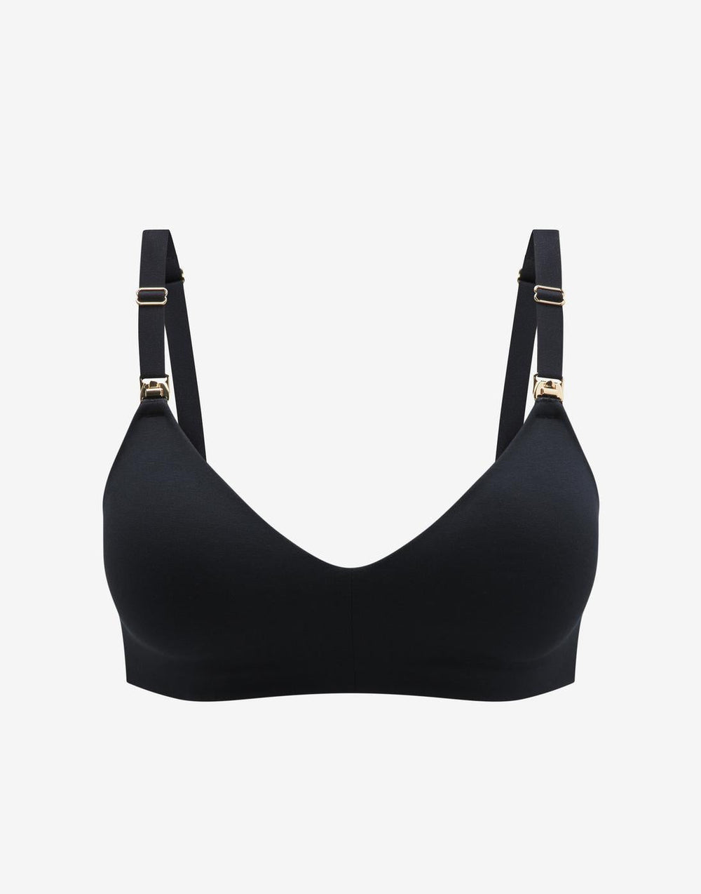 Black Organic Cloud Cotton Wireless Nursing Bra| Thirdlove