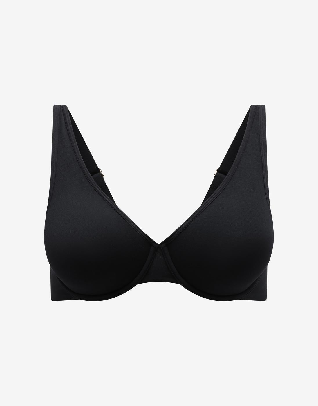 Black Organic Cloud Cotton Perfect Coverage Bra
