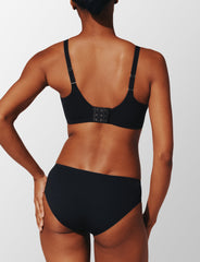 Black ComfortStretch Back Smoothing T-Shirt Bra - Best Back Smoothing & Side Smoothing Bras For All Sizes