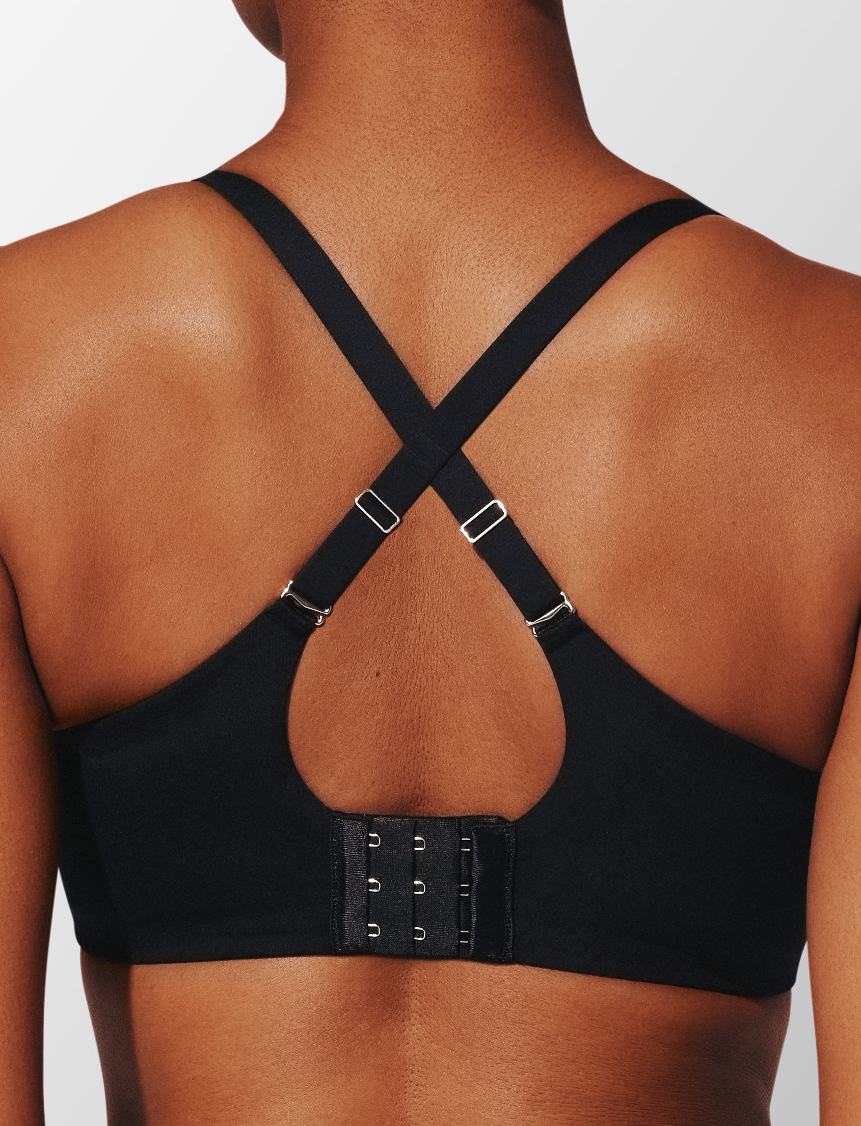 Black ComfortStretch Back Smoothing T-Shirt Bra - Best Back Smoothing & Side Smoothing Bras For All Sizes