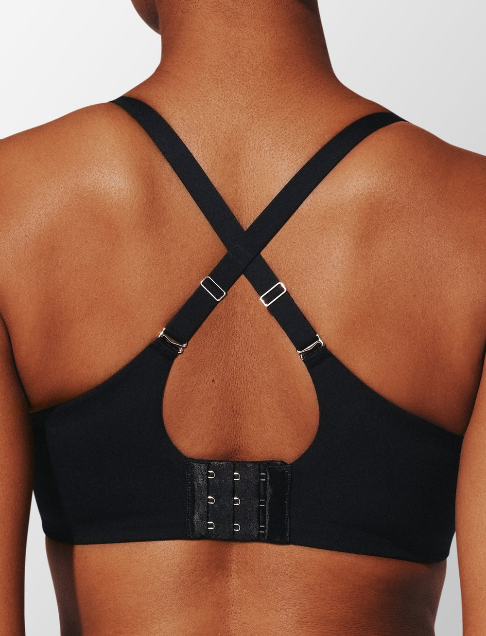 Black ComfortStretch Back Smoothing T-Shirt Bra - Best Back Smoothing & Side Smoothing Bras For All Sizes