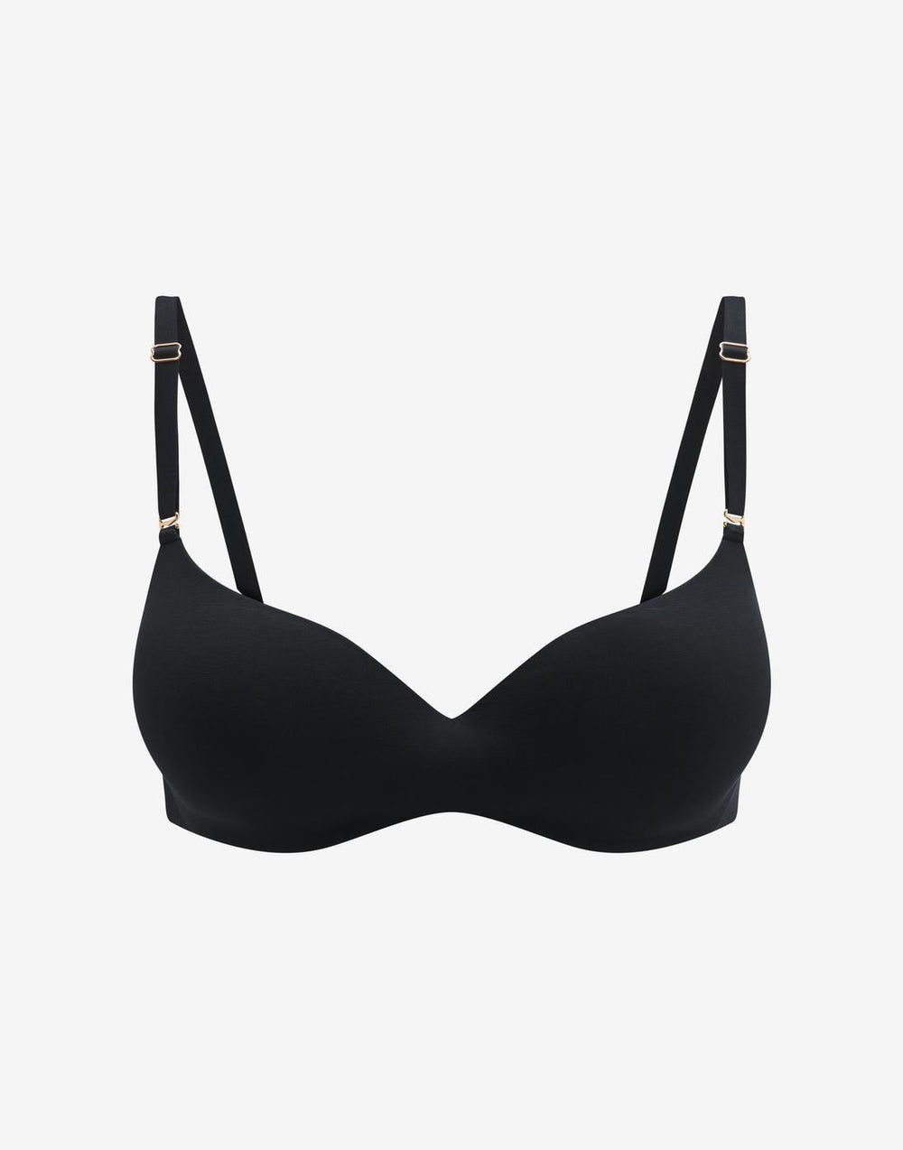 Black Organic Cloud Cotton T-Shirt Bra