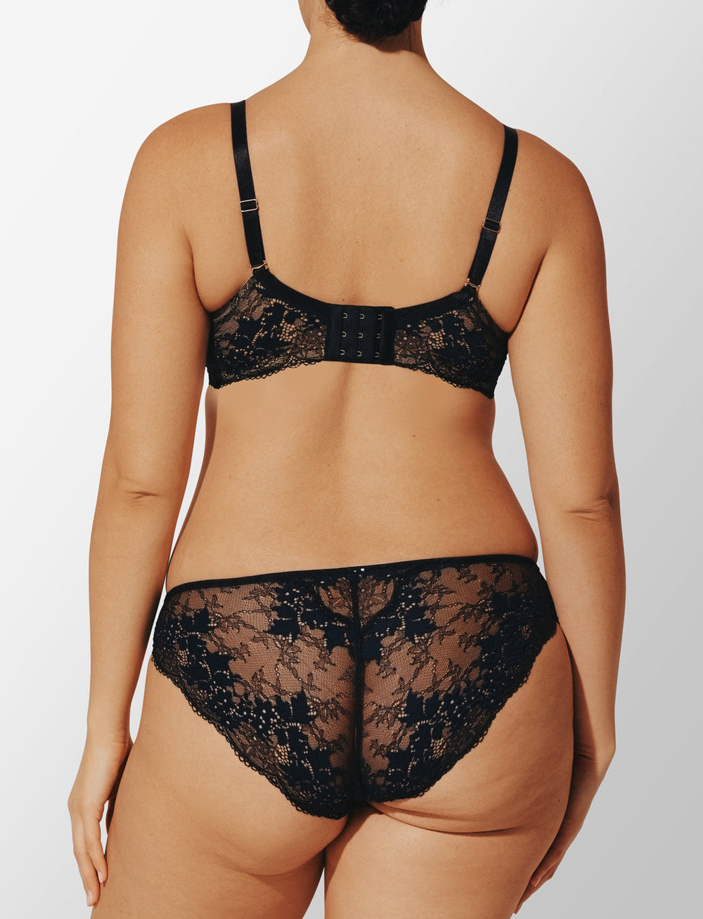 Black All Day Lace T-Shirt Bra