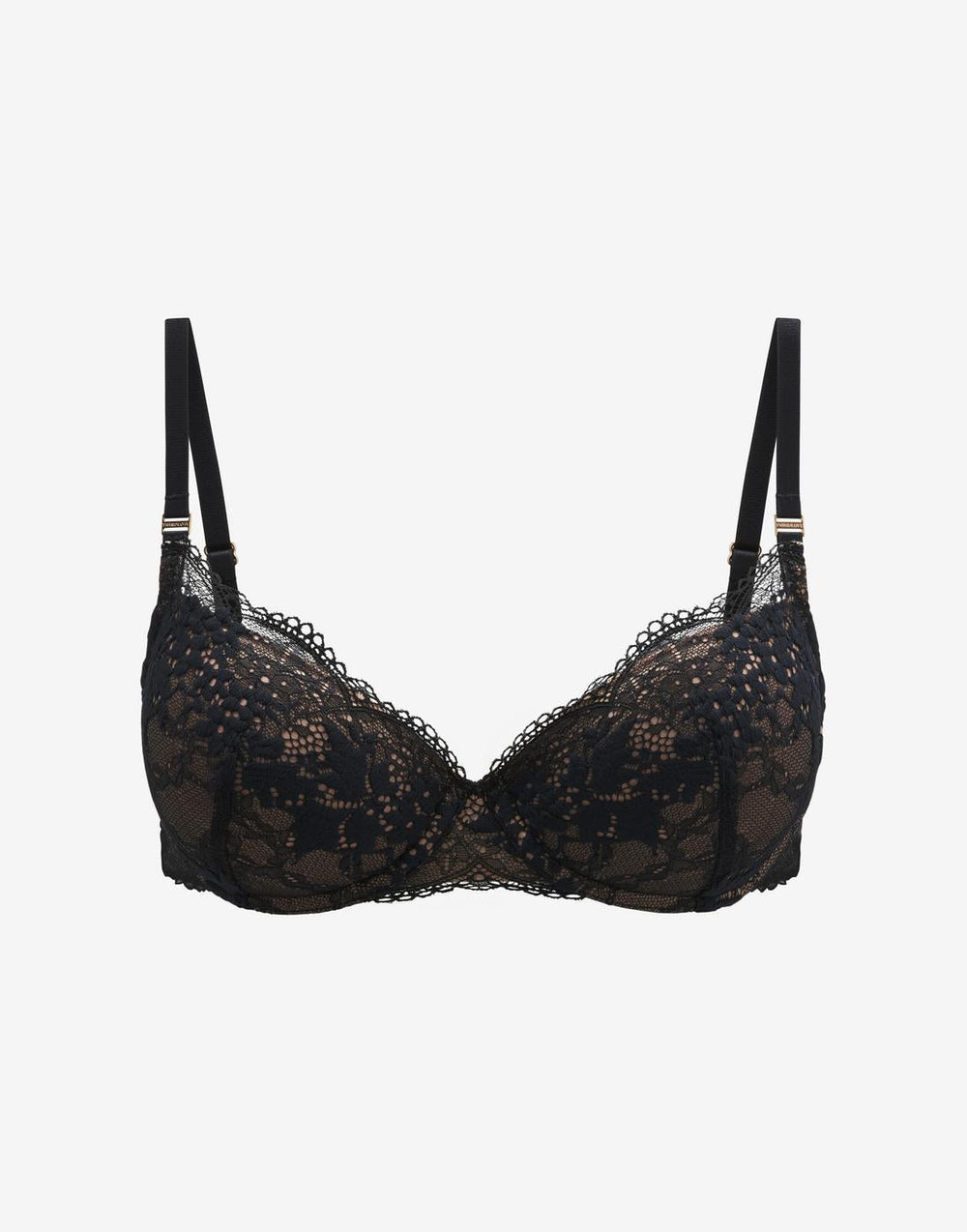 Black All Day Lace T-Shirt Bra