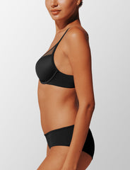 Black Uplift Plunge Bra