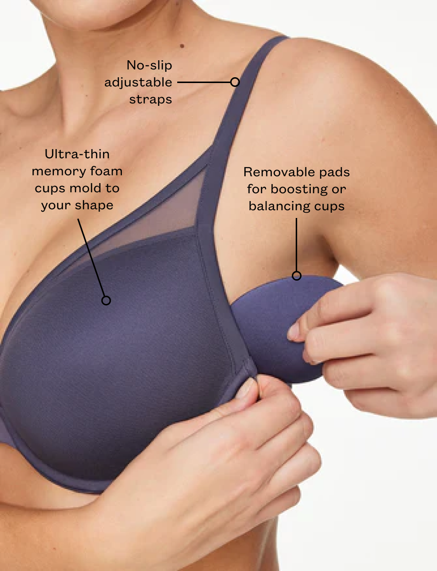 Black Uplift Plunge Bra