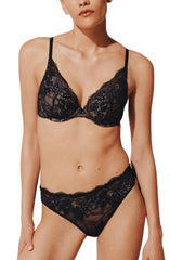 Black All Day Lace Push-Up Bra
