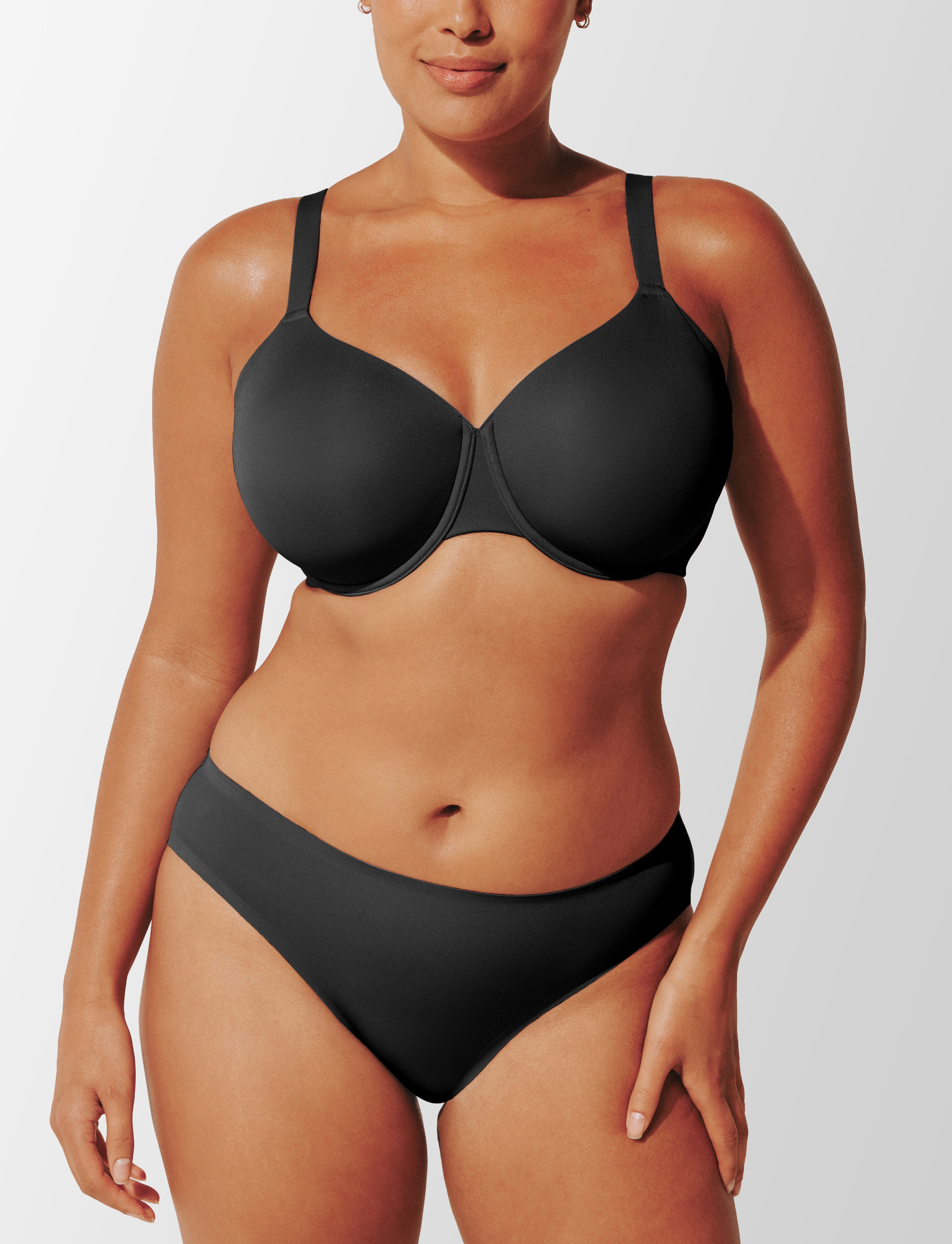 Black ComfortStretch Smoothing Full Coverage Bra