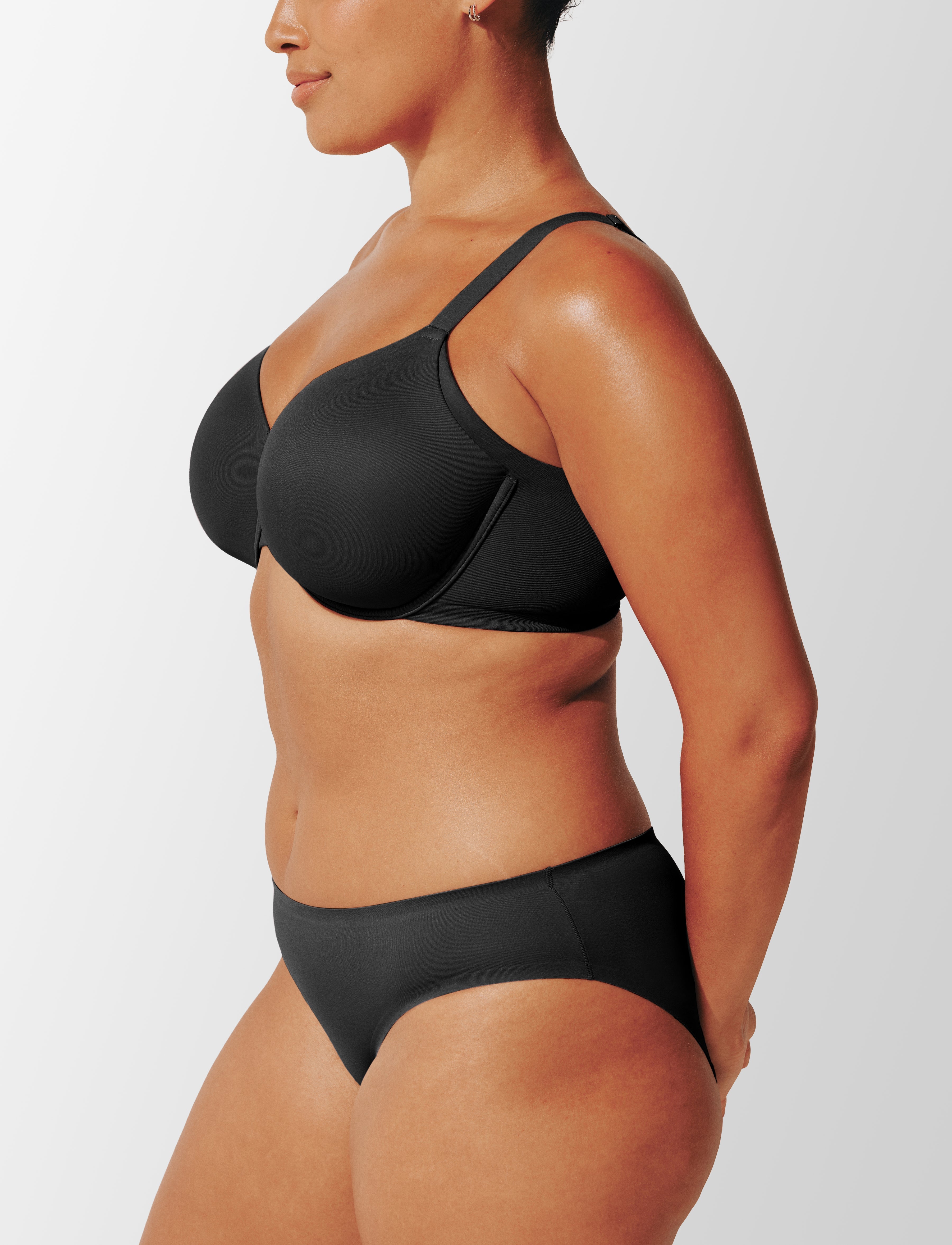 Black ComfortStretch Smoothing Full Coverage Bra