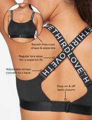 Black Kinetic Adjustable Sports Bra