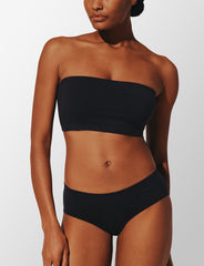 Black Seamless Cloud Cotton Wireless Bandeau