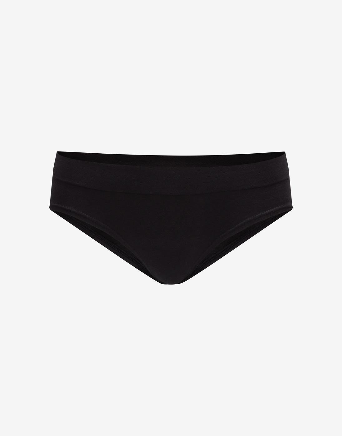 Black Seamless Cloud Cotton Hipster