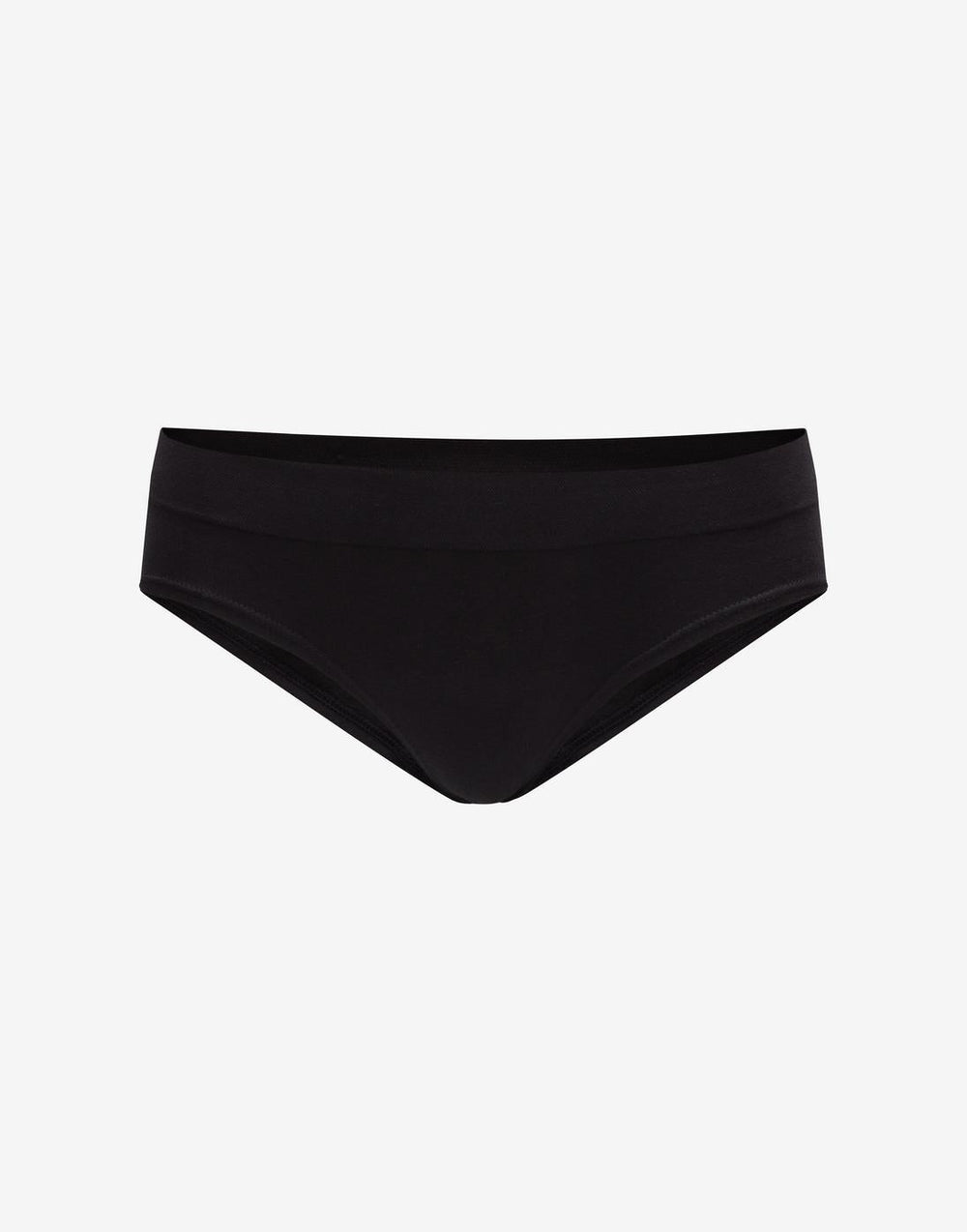 Black Seamless Cloud Cotton Hipster