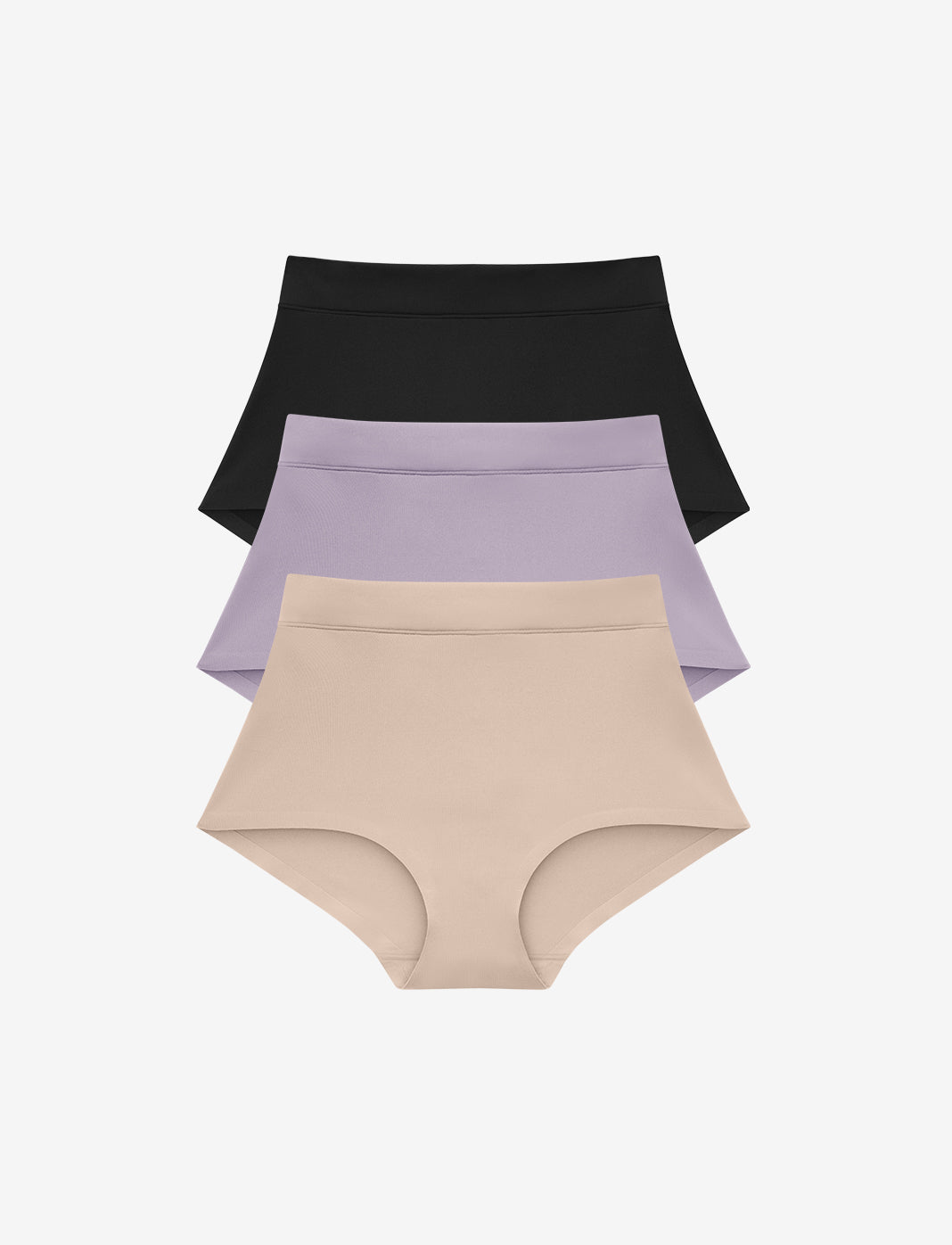 Black, Dreamy Lilac & Taupe ComfortStretch Brief 3 Pack Box