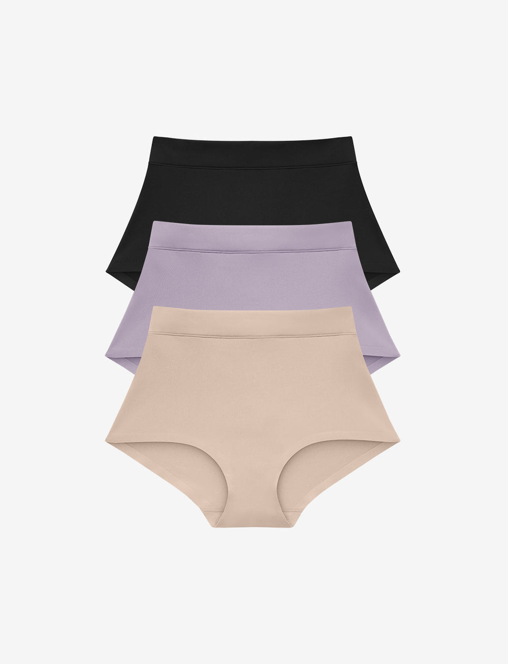 Black, Dreamy Lilac & Taupe ComfortStretch Brief 3 Pack Box