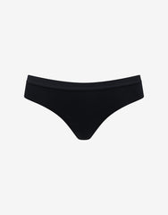 Black Organic Cloud Cotton Thong