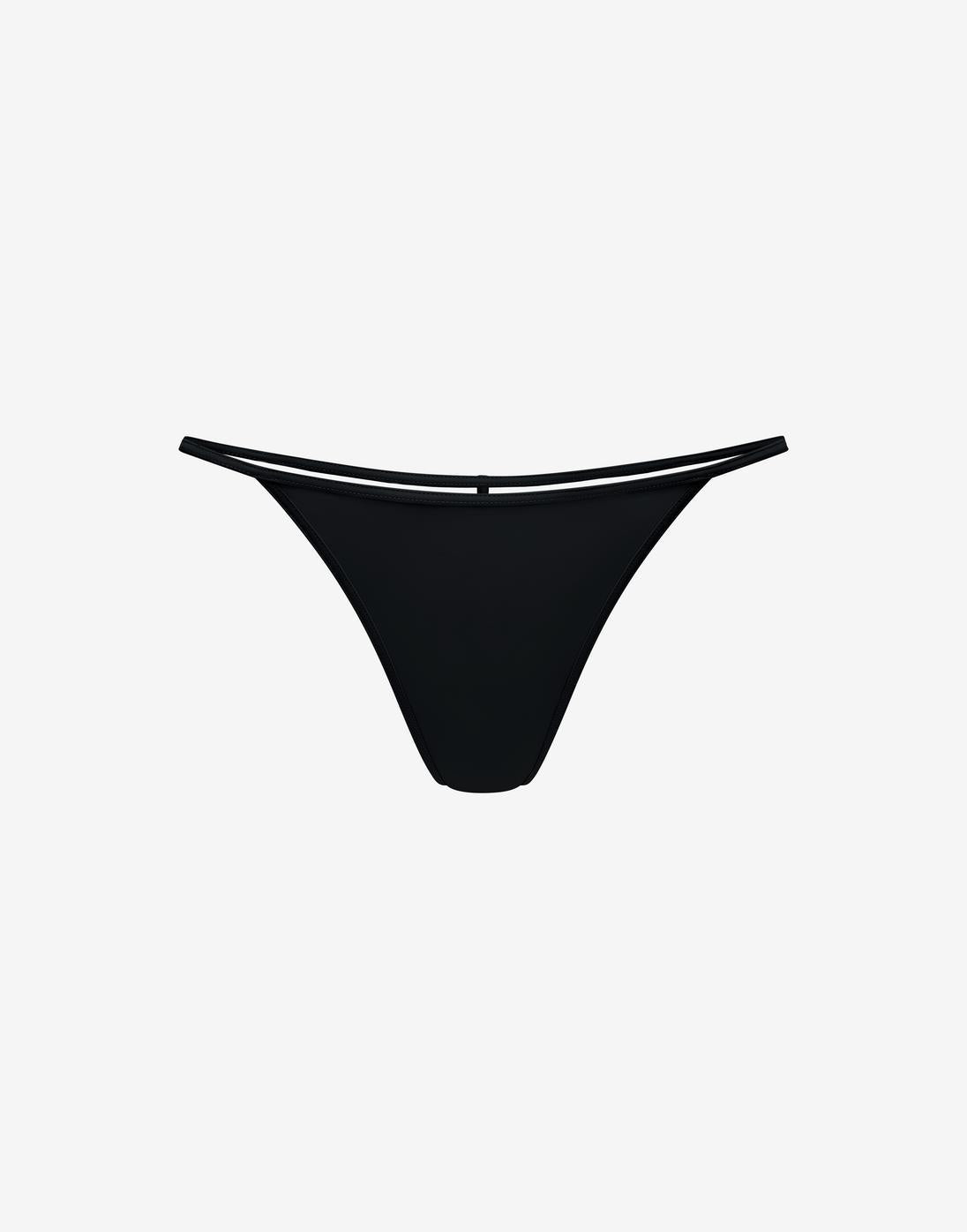 Black T-String Thong