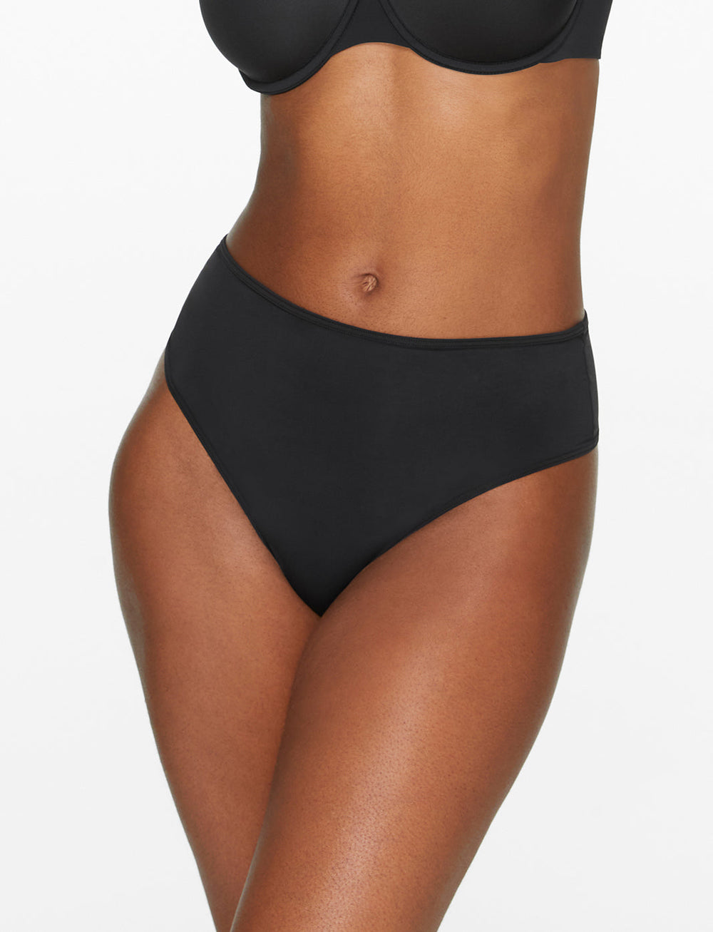 Black High Waist Thong 3 Pack Box