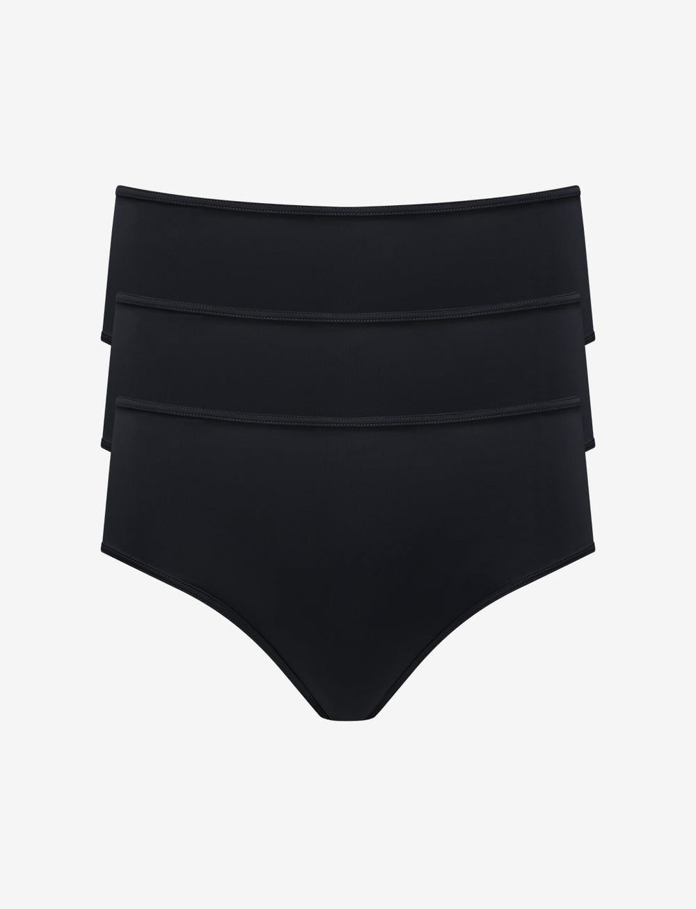 Black High Waist Thong 3 Pack Box
