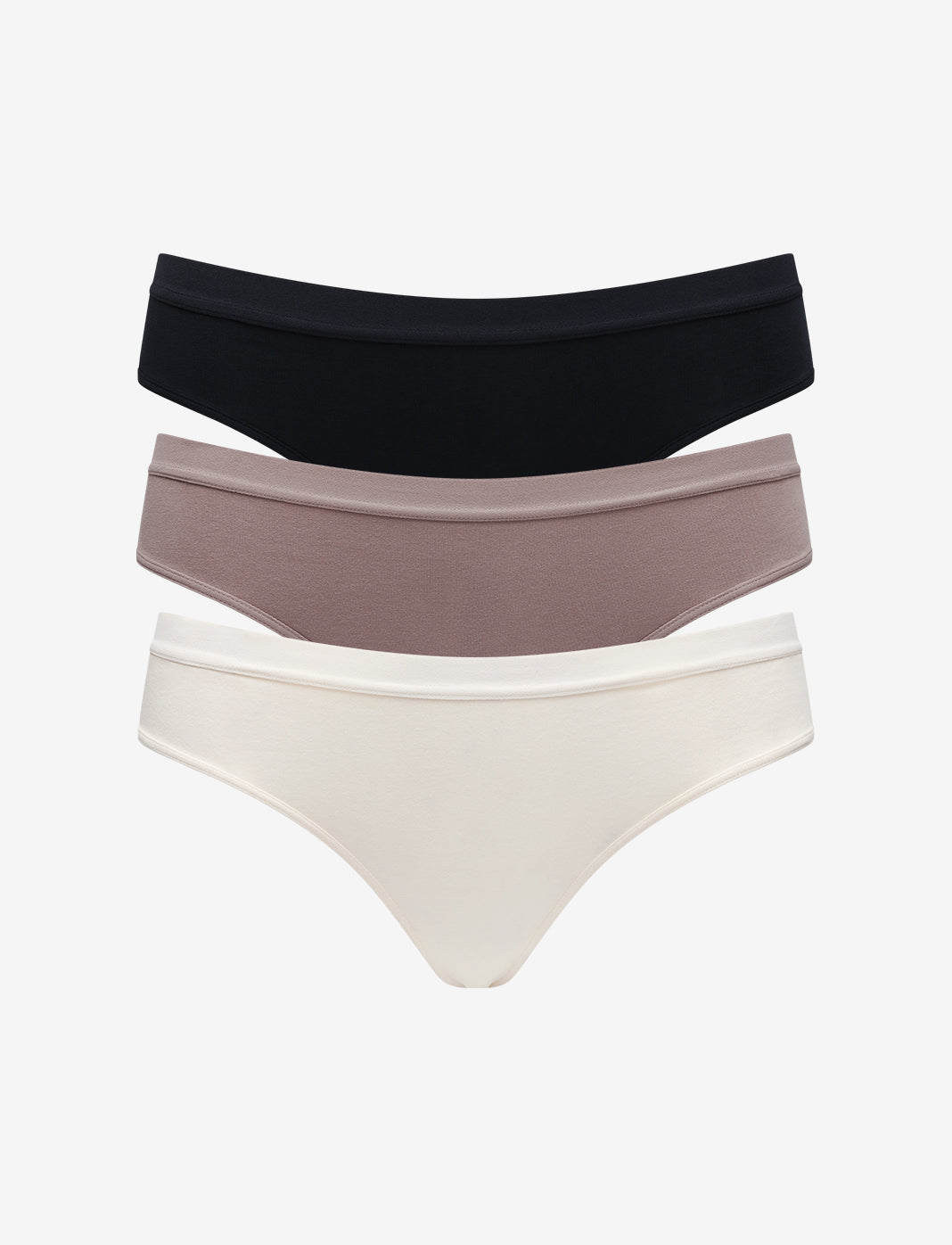 Black Twilight Organic Cloud Cotton Thong 3 Pack Box