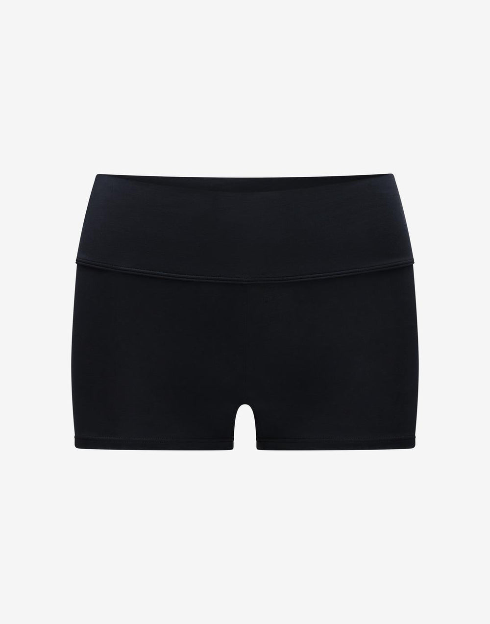 Black Organic Cloud Cotton High Waist Short